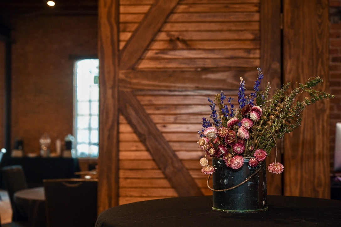 Flowers in Vase on Table